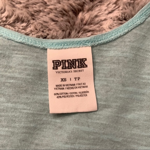 VICTORIA’S SECRET aqua blue tank top - Picture 3 of 3